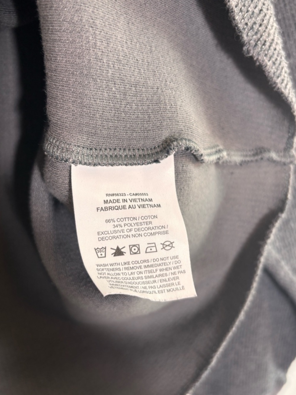 Nike Corded Crewneck Sweatshirt – Charcoal Collegiate “G” Logo Size Medium - Picture 5 of 5